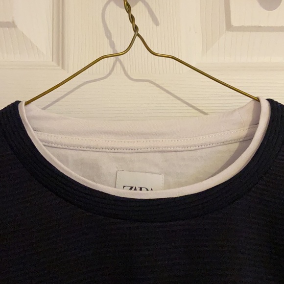 Men’s Zara ‘Doubled-Layered’ Ribbed Top - Picture 7 of 9